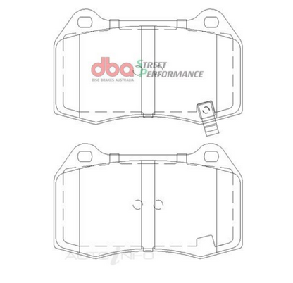 DBA 02-09 Nissan 350Z Street Series Front Brake Pads