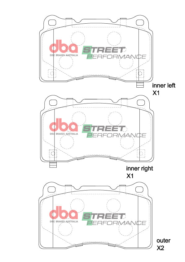 DBA (Disc Brakes Austrailia) SP Performance Front Brake Pads | 2023+ Honda Civic Type-R (DB1695SP)
