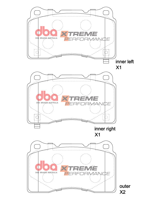 DBA (Disc Brakes Austrailia) Xtreme Performance Front Brake Pads | 2023+ Honda Civic Type-R (DB1695XP)