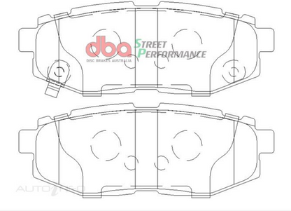 DBA 11+ Subaru Legacy GT XP650 Rear Brake Pads