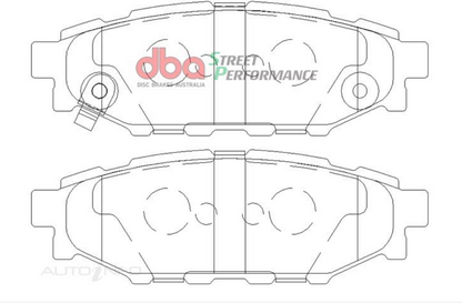 DBA 08 Subaru WRX XP650 Rear Brake Pads