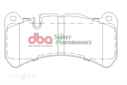 DBA 14-15 Maserati Quattroporte Rear Street Series Brake Pads