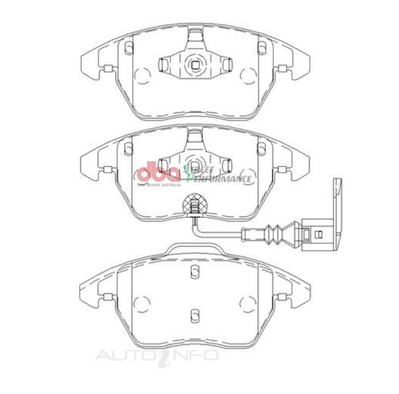 DBA 06-13 Volkswagen GTI Front RP Performance Brake Pads