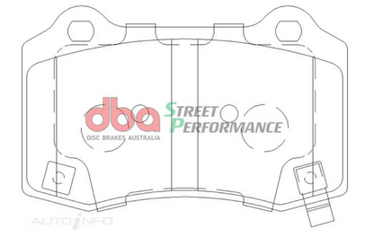 DBA 2010 Camaro SS SP500 Rear Brake Pads