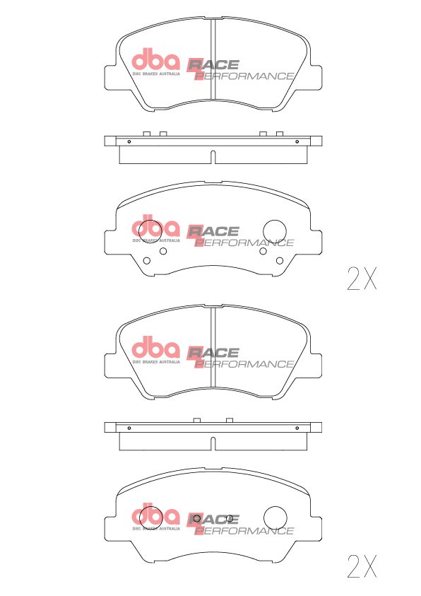 DBA 11-16 Hyundai Accent Front RP Performance Brake Pads