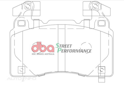 DBA 13-17 Holden VE/VF SSV Brembo (Rectangle Weight) Front SP Performance Brake Pads
