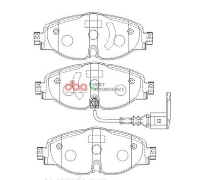 DBA 15-19 Audi A3 (w/288mm Front Rotor) SP Performance Front Brake Pads