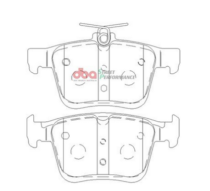 DBA 2018 Audi Q2 Front RP Performance Brake Pads