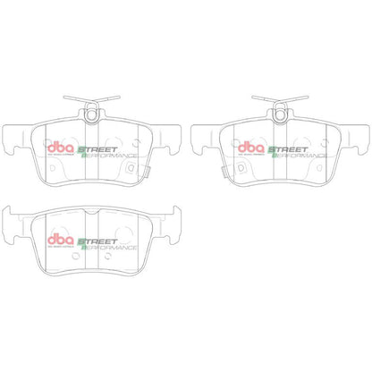DBA 16-21 Honde Civic (Excl Si/Type-R) RP Performance Rear Brake Pads