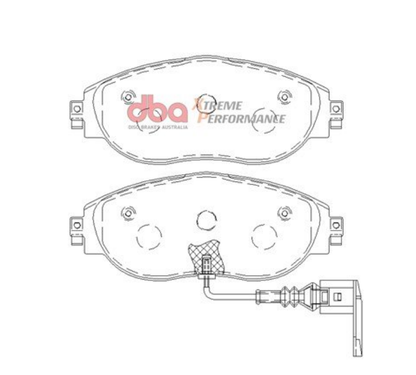 DBA 13-21 Volkswagen Golf R (MK7) SP Performance Front Brake Pads