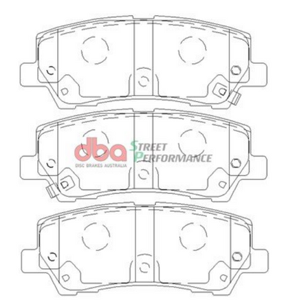 DBA 15-17 Ford Mustang GT V8 w/Brembo Brakes XP650 Rear Brake Pads