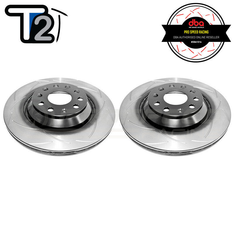 DBA 06-12 Audi S3 8P 2.0T / 13+ Volkswagen Golf R Mk7 2.0T Rear Slotted Street Series Rotor