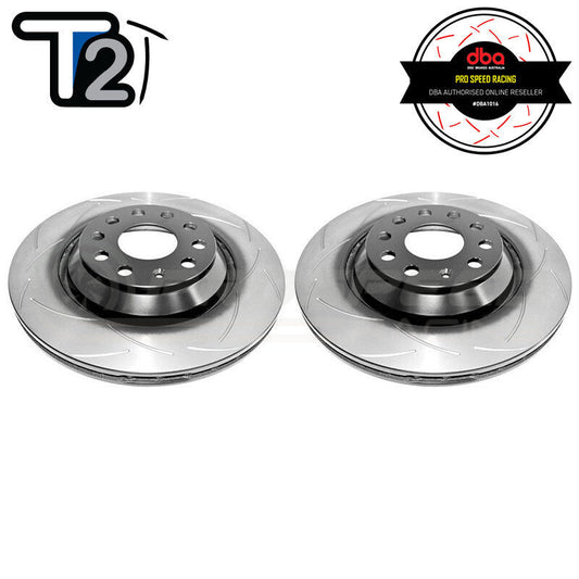 DBA 06-12 Audi S3 8P 2.0T / 13+ Volkswagen Golf R Mk7 2.0T Rear Slotted Street Series Rotor