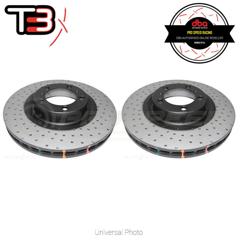 DBA 10-13 Porsche Panamera (Iron Rotor Excl GTS/Turbo/Turbo S) Front 4000 Series Cross Drilled Rotor