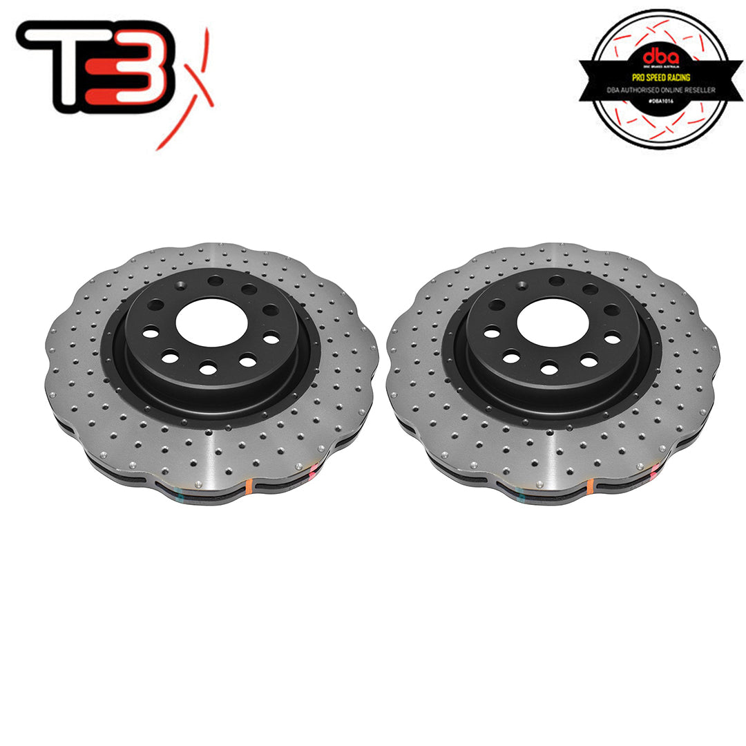 DBA 2006 Audi A3 Front 4000 Series Drilled Wavey Rotor