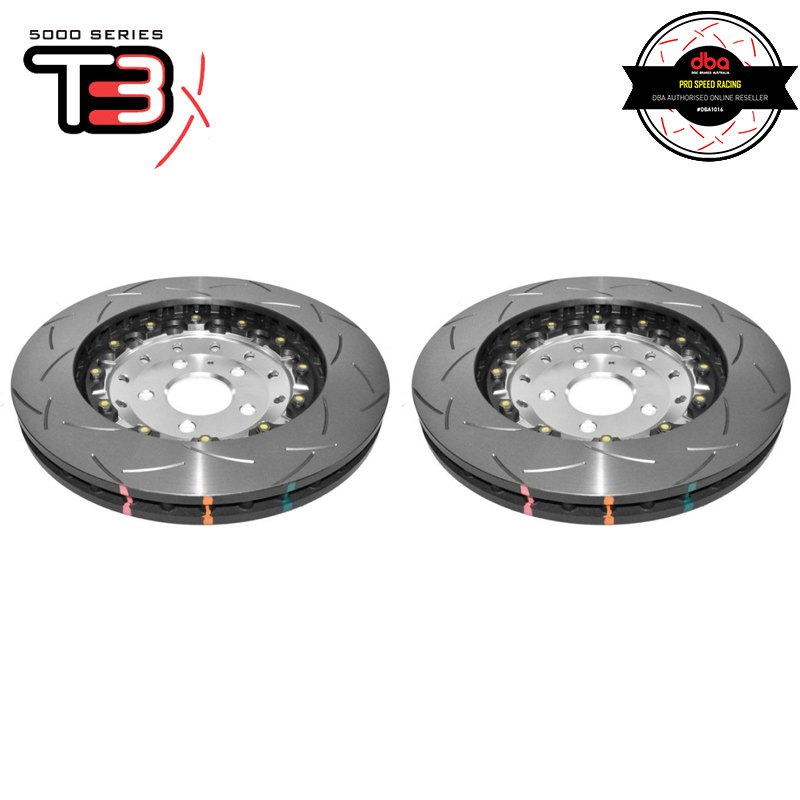 DBA Audi R8/RS5 F T3 5000 Series Slotted Front Rotor - Silver Hat