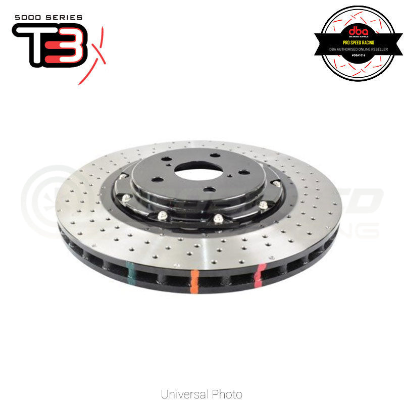 DBA 2021+ Toyota GR Yaris 5000 Series Drilled Front Brake Rotor