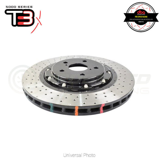 DBA 2021+ Toyota GR Yaris 5000 Series Drilled Front Brake Rotor