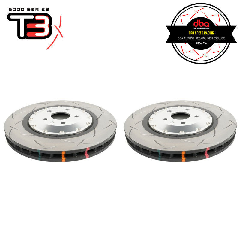 DBA 2022+ Audi RS3 5000 Series Slotted Front Brake Rotor w/Sliver Hat