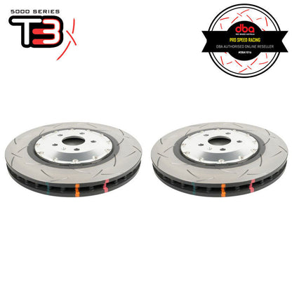 DBA 2022+ Audi RS3 5000 Series Slotted Front Brake Rotor w/Sliver Hat