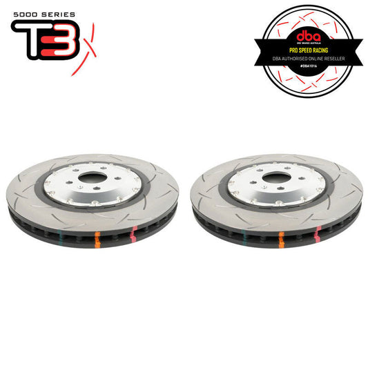 DBA 2022+ Audi RS3 5000 Series Slotted Front Brake Rotor w/Sliver Hat