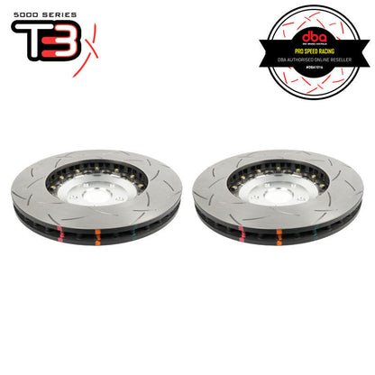 DBA 2022+ Audi RS3 5000 Series Slotted Front Brake Rotor w/Sliver Hat