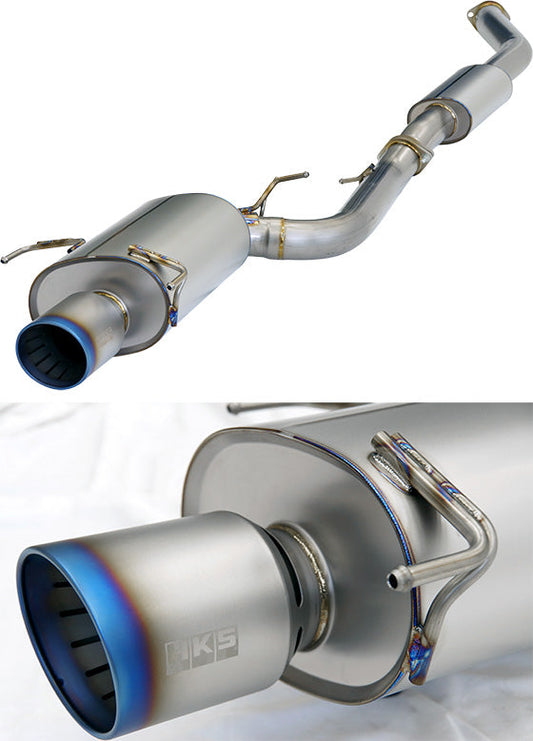 HKS Super Turbo Muffler Ti Exhaust - Nissan Skyline GT-R BNR34 RB26DETT 99-02