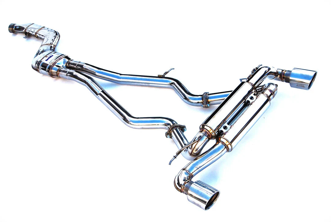 Invidia HS19TSP4VGM1RS Gemini R400 Rolled SS Catback for 19-24 Toyota GR Supra