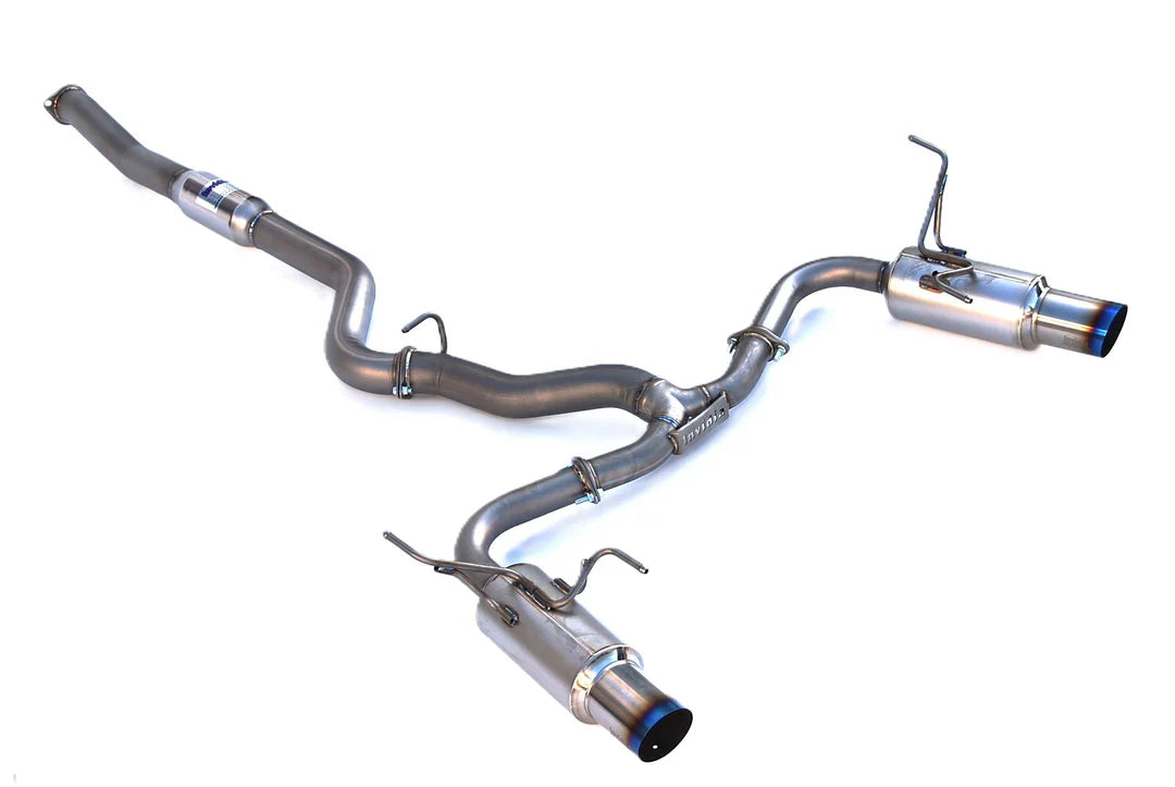 Invidia N1 Twin Outlet Single Layer Tip SS Cat-Back Exhaust | 2015-2021 Subaru WRX/STI Sedan (HS15STIGTP)
