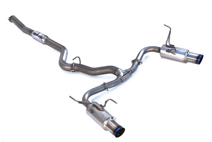 Invidia N1 Twin Outlet Single Layer Tip SS Cat-Back Exhaust | 2015-2021 Subaru WRX/STI Sedan (HS15STIGTP)