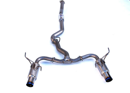 Invidia N1 Twin Outlet Single Layer Tip SS Cat-Back Exhaust | 2015-2021 Subaru WRX/STI Sedan (HS15STIGTP)