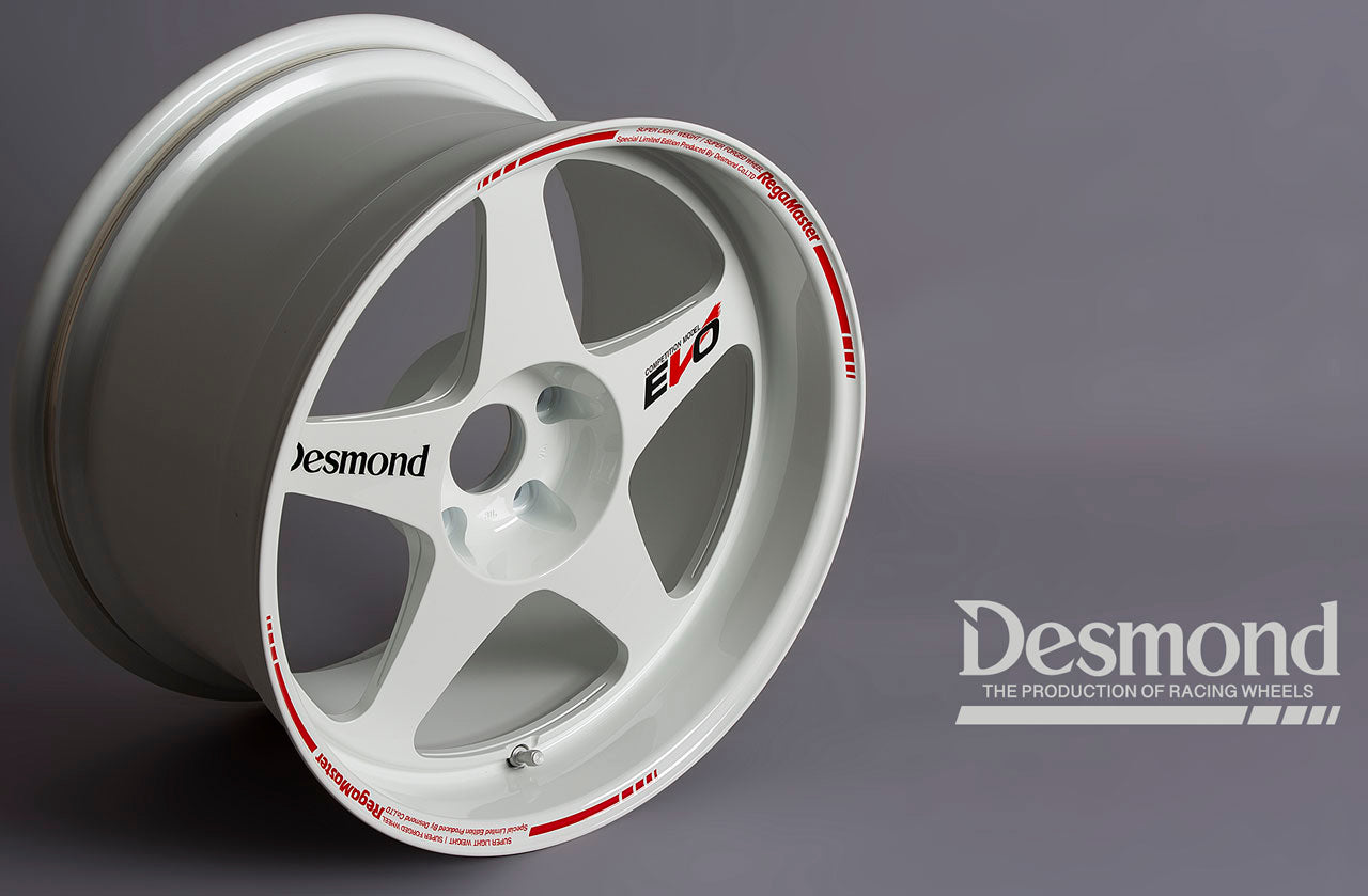 Desmond Regamaster EVO II 18x9.5 +22, 18x10.5 +22 Gloss White (SET)