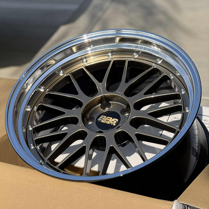 BBS LM 20x9.5 +8, 20x10.5 +15 5x112 Diamond Gold (SET)