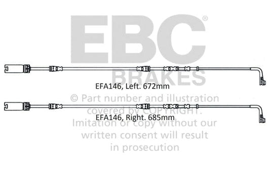EBC Front Wear Leads | 2008-2010 BMW M3 4.0L (E90)