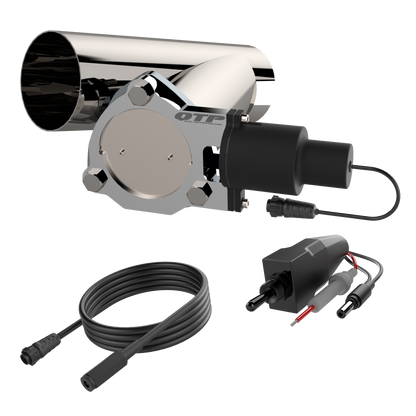 3.50 Inch QTP Electric Exhaust Cutout Combo Kit