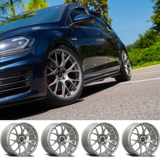 (set of 4) Konig F1M Ash Silver | 18x9 +42mm For VW GTI