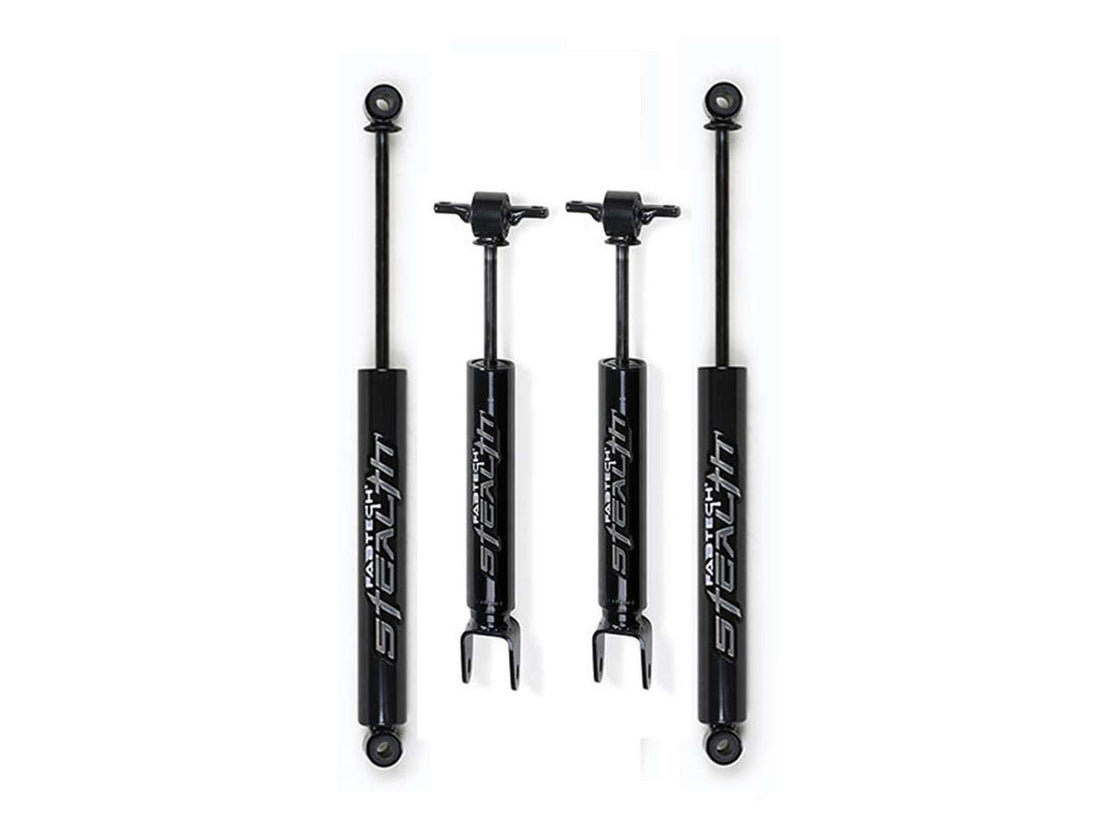 Fabtech Stealth Monotube Gas Shocks Set w/6" lift - 2011-2018 Chevrolet Silverado 2500 HD 4WD RWD