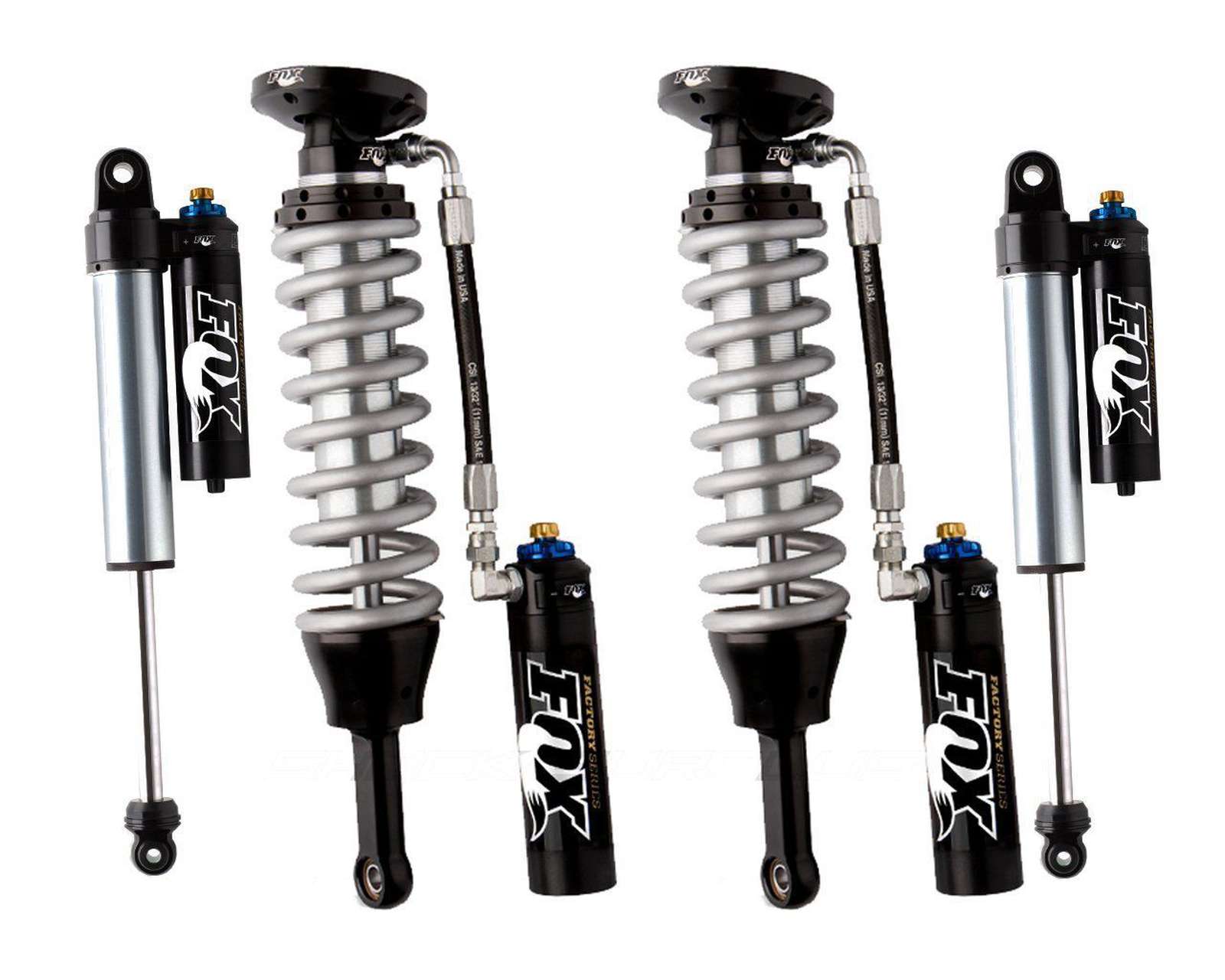 Fox 2.5 Factory Series Coilovers & Shocks w/ DSC Reservoirs Set w/0-3" lift - 2007-2021 Toyota Tundra 4WD RWD w/UCA