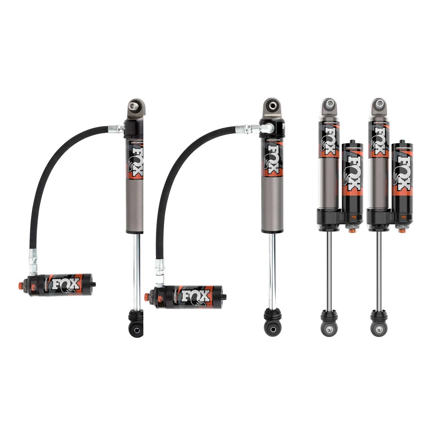 Fox 2.5 Performance Elite Adjustable w/ Reservoir Shocks Set - 2007-2018 Jeep Wrangler JK
