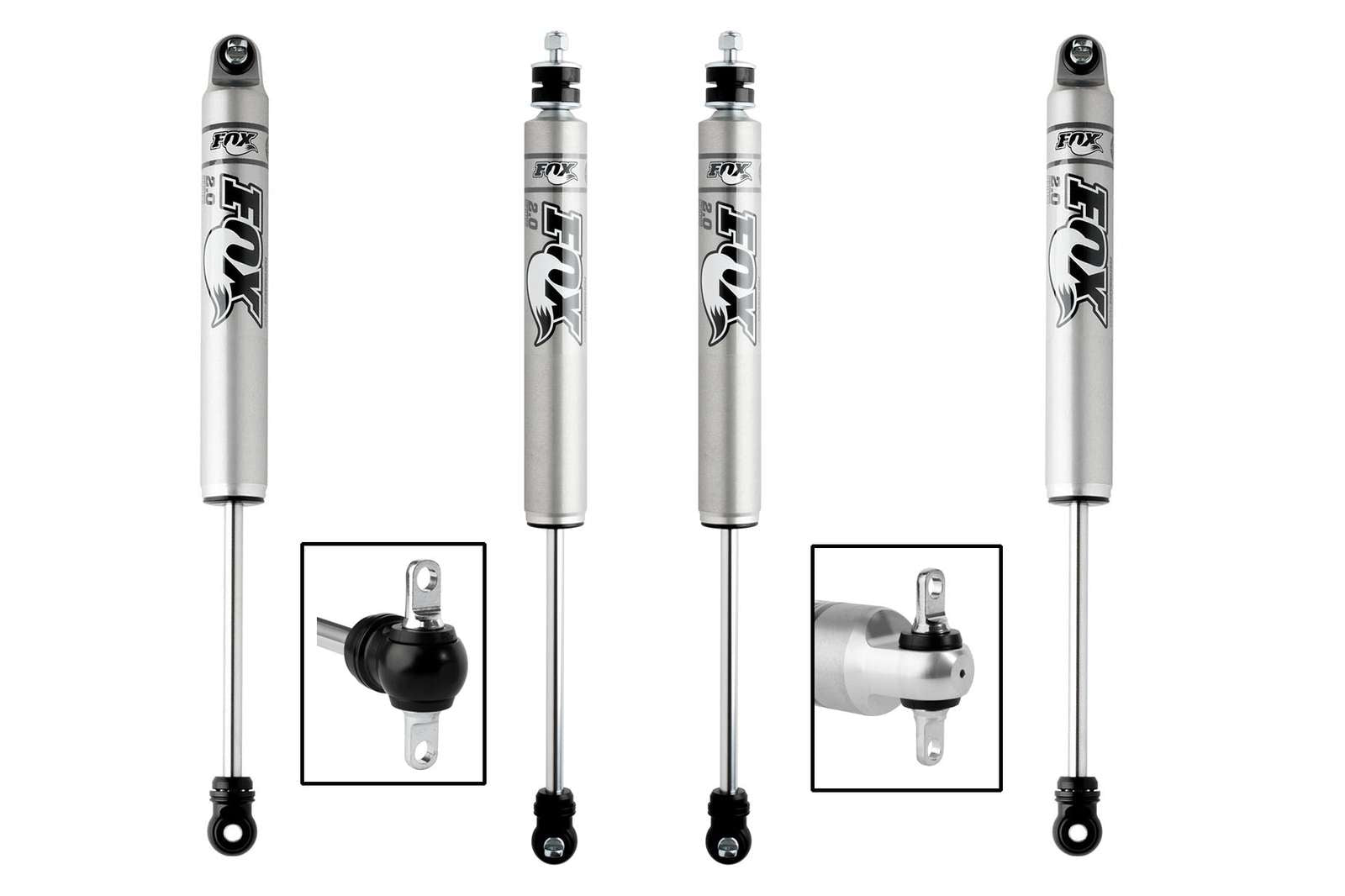 Fox 2.0 Performance Series Shocks Set w/3-4.5" lift - 1996-2006 Jeep Wrangler 4WD 4-6" Rear