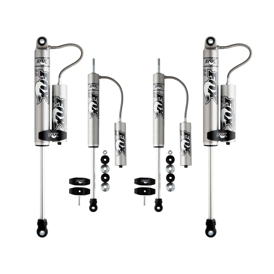 FOX 2.0 Perf Series Shocks w/ Reservoir Set w/0-2" lift - 1994-2013 Ram 2500 4WD