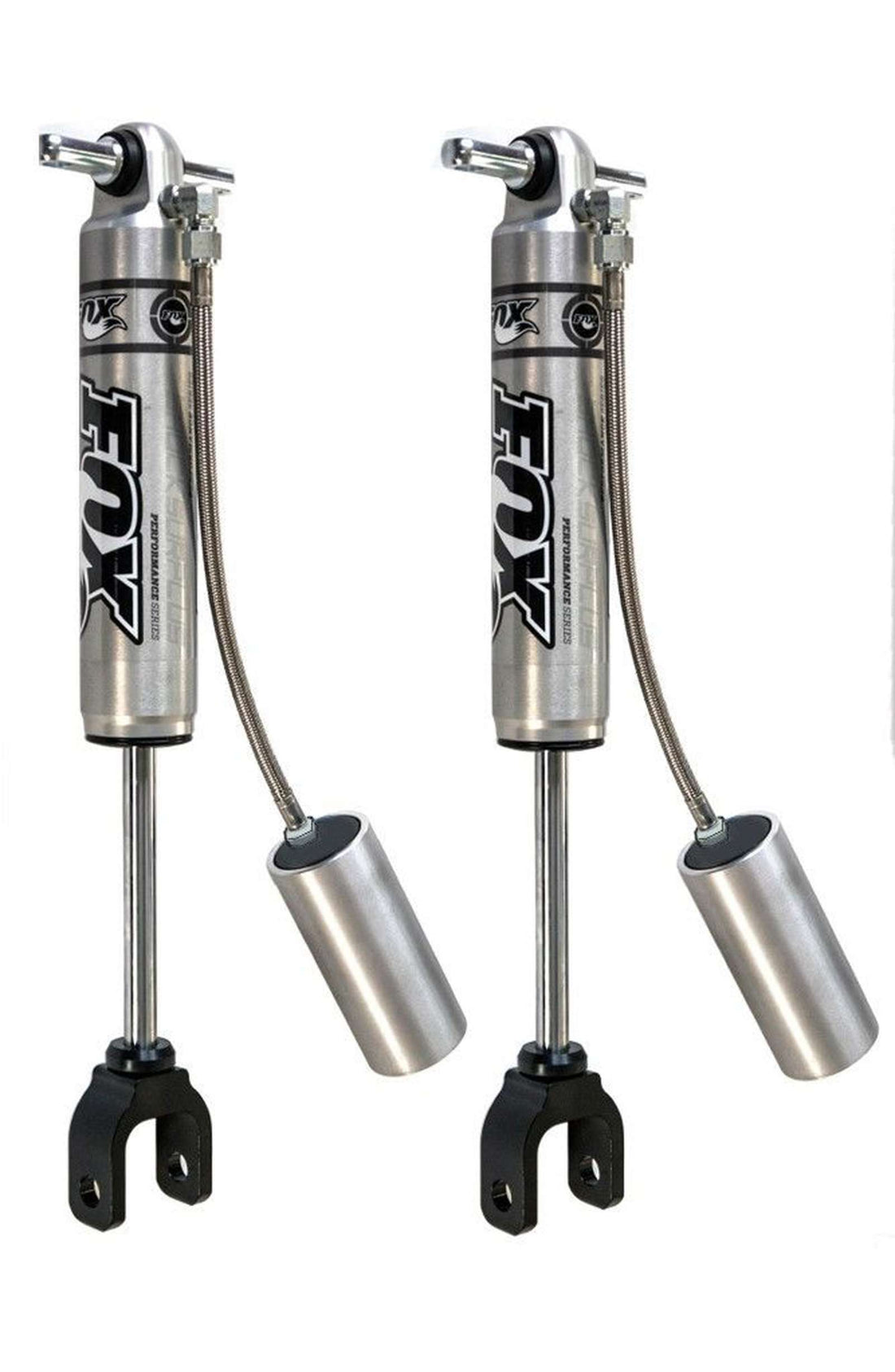 FOX 2.0 Perf Series Shocks w/ Reservoir Front Pair w/0-1" lift - 2011-2019 GMC Sierra 3500 HD 4WD RWD