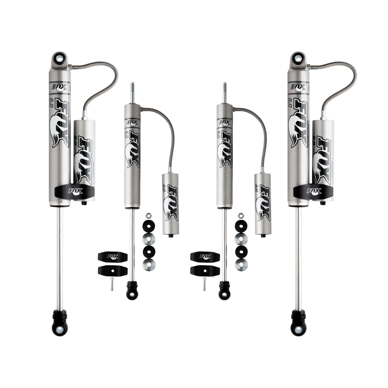 Fox 2.0 Performance Series Shocks w/ Reservoir Set w/4-5" lift - 2013-2018 Dodge Ram 3500 4WD