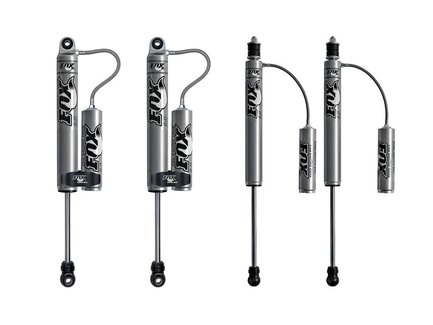 Fox 2.0 Performance Series Shocks w/ Reservoir Set w/2-3.5" lift - 2005-2016 Ford F-450 Super Duty 4WD RWD