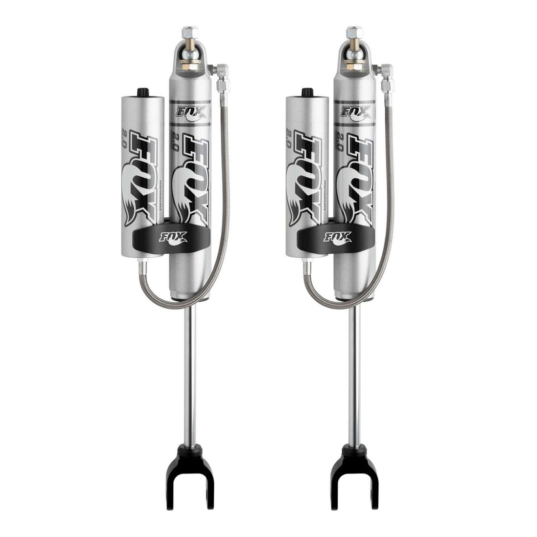Fox 2.0 Performance Series Shocks w/ Reservoir Front Pair w/1.5-3.5" lift - 2011-2019 Chevrolet Silverado 2500 HD 4WD RWD