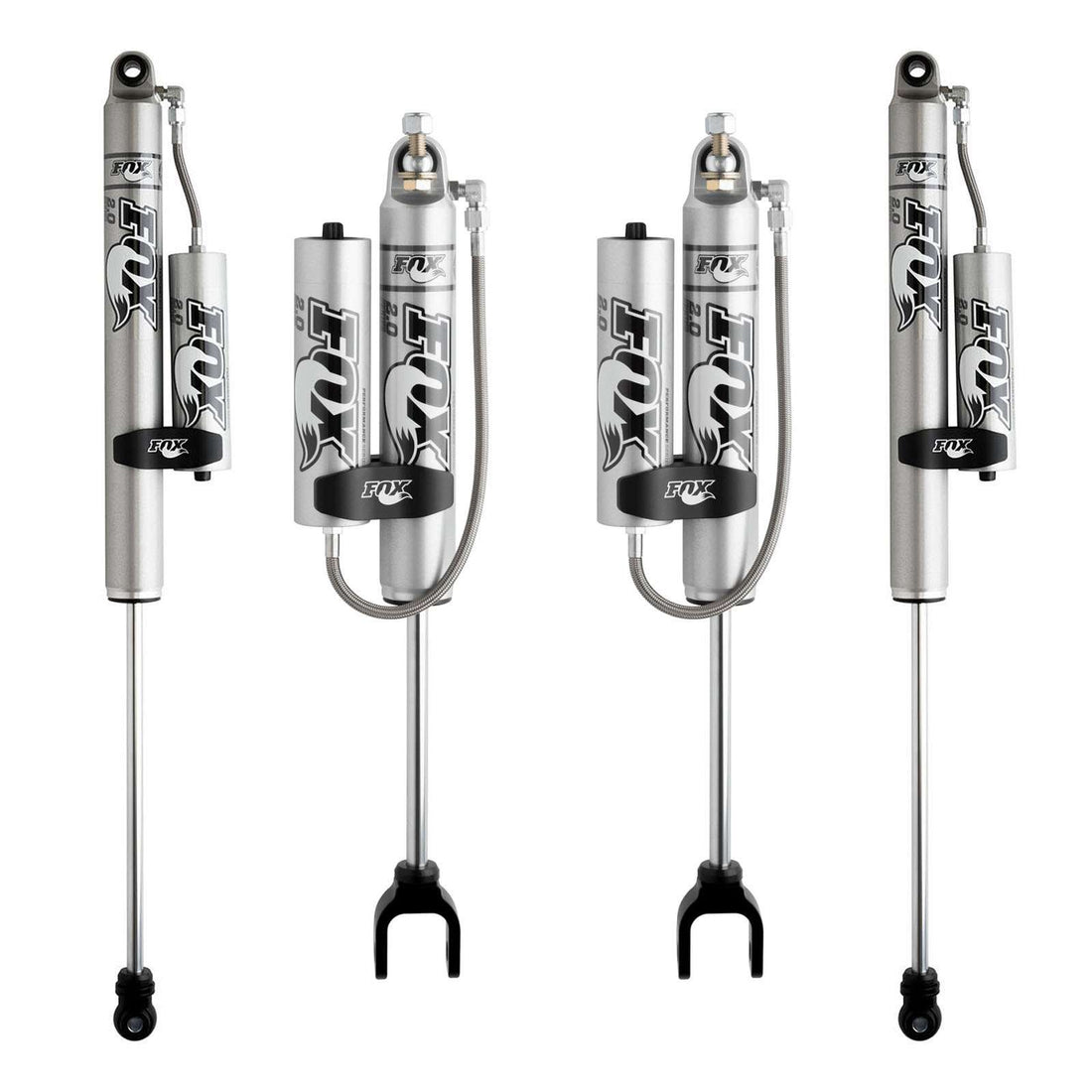 FOX 2.0 Perf Series Shocks w/ Reservoir Set w/0-1" lift - 2011-2021 Chevrolet Silverado 2500 HD 4WD RWD