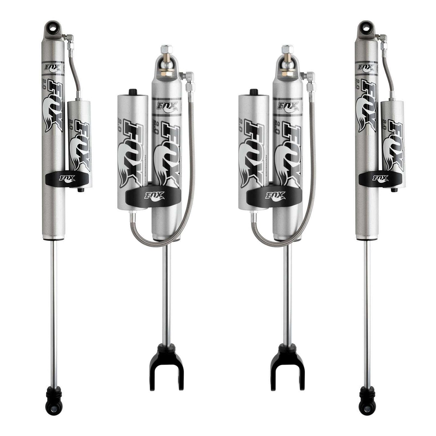 Fox 2.0 Performance Series Shocks w/ Reservoir Set w/1.5-3.5" lift - 2011-2019 Chevrolet Silverado 2500 HD