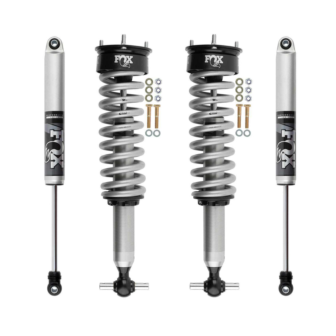 Fox 2.0 Performance Series Set w/2-3.5" lift - 2019-2024 Chevrolet Silverado 1500 4WD RWD