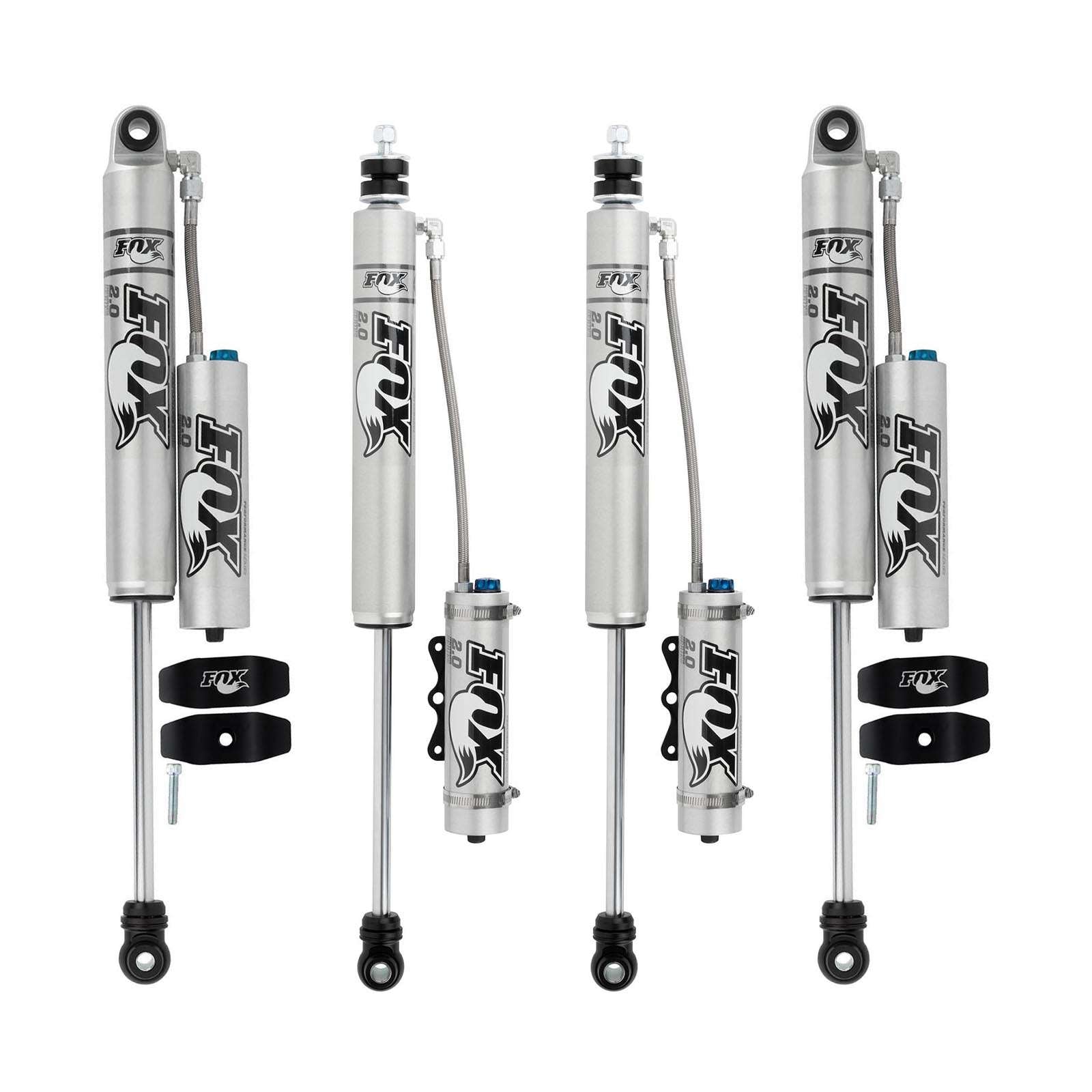 Fox 2.0 Performance Series w/ CD Reservoir Shocks Set w/2.5-4" lift - 2007-2018 Jeep Wrangler JK