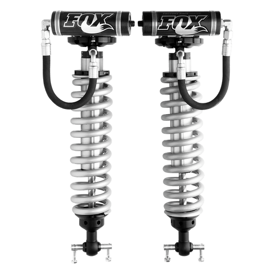 Fox 2.5 Factory Series 5.35in. R/R Coilover Shock Set - Black/Zinc - Chevy 1500 4WD 2007 w/ UCA